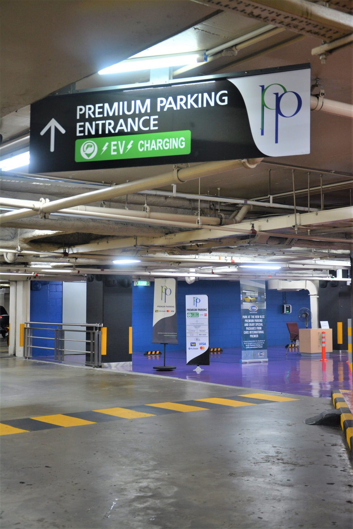 Electric vehicle charging station in Jakarta